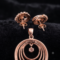 Rose Gold Spiral Jewelry Set